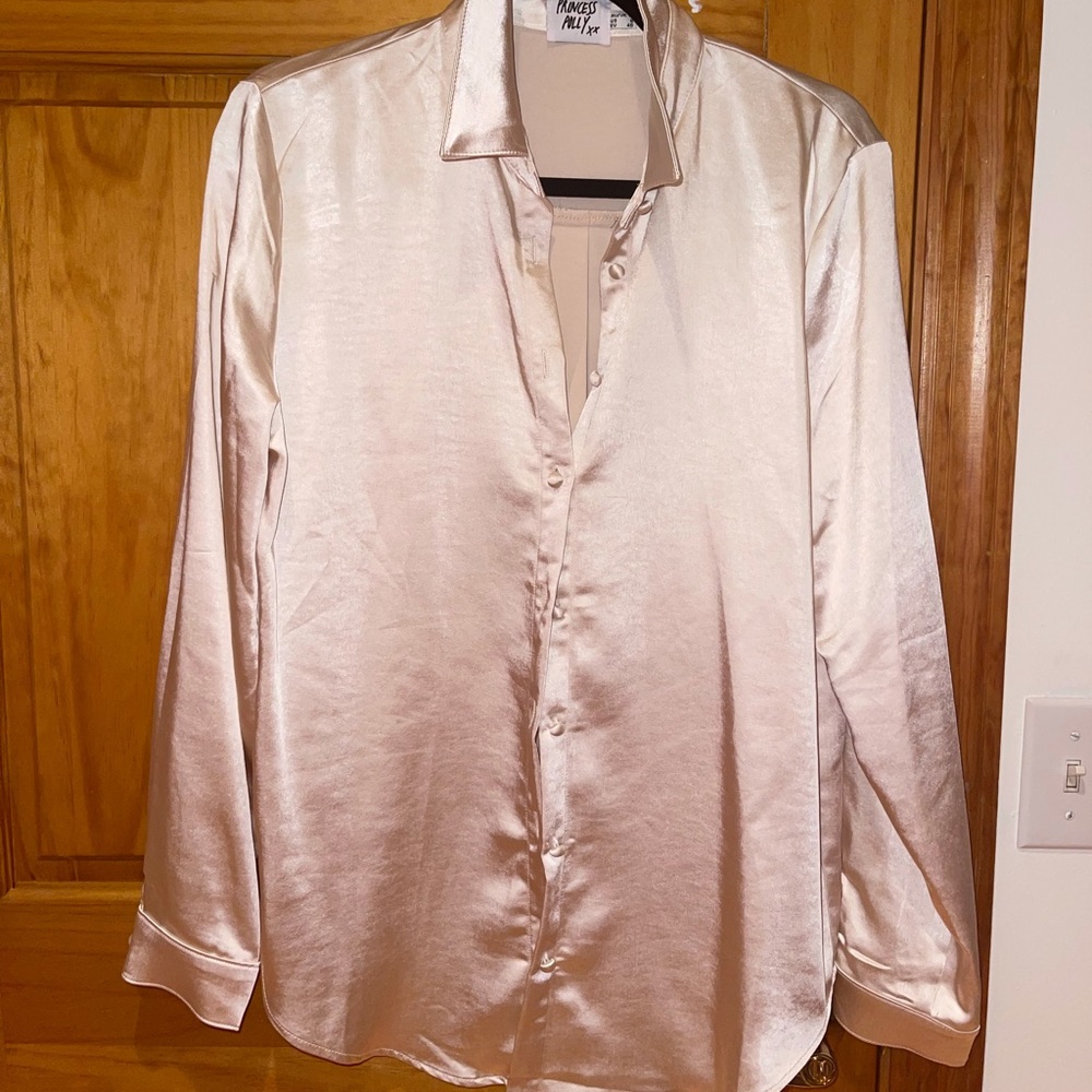 Princess Polly satin button up top brand new